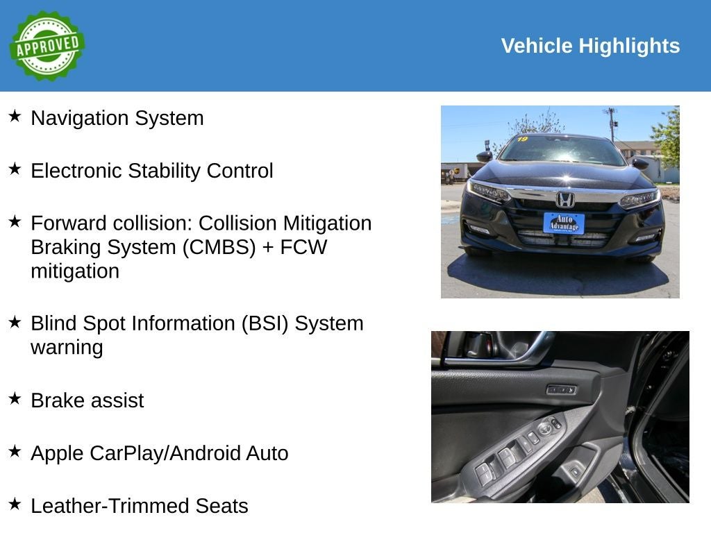 2019 Honda Accord Touring 2.0T