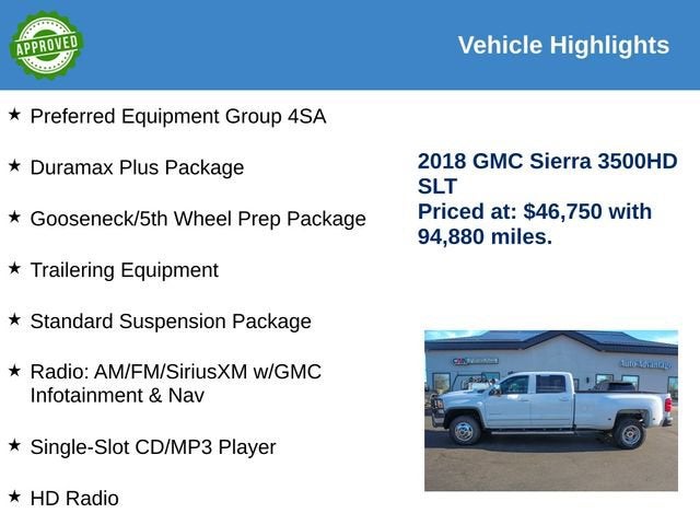 2018 GMC Sierra 3500 HD SLT